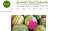 Desktop Screenshot of lambertsfruitcenterville.com