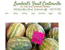 Tablet Screenshot of lambertsfruitcenterville.com